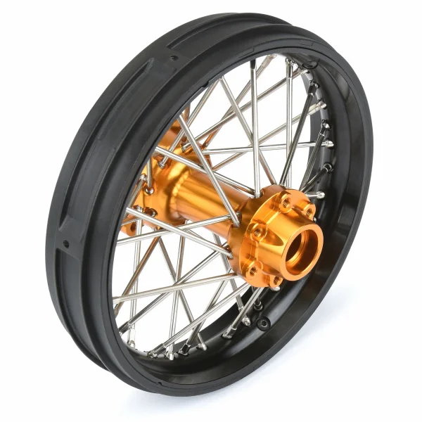 1/4 Pro-Spec Aluminium V2 Bead Rear Wheel Black/Gold (1): Pro — image 3 of 6