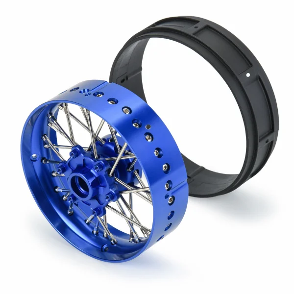 1/4 Pro-Spec Aluminium V2 Bead Front Wheel Blue/Blue (1): Pro &mdash; image 4 of 7