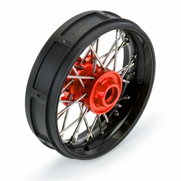 1/4 Pro-Spec Aluminium V2 Bead Front Wheel Black/Red (1): Pro — image 2 of 7