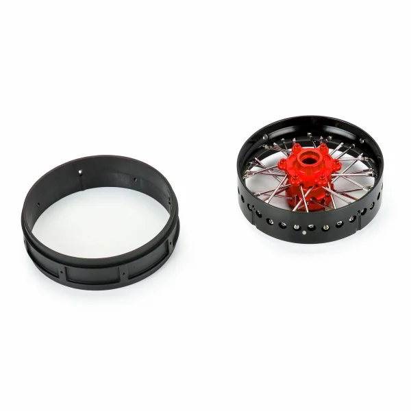 1/4 Pro-Spec Aluminium V2 Bead Front Wheel Black/Red (1): Pro — image 3 of 7