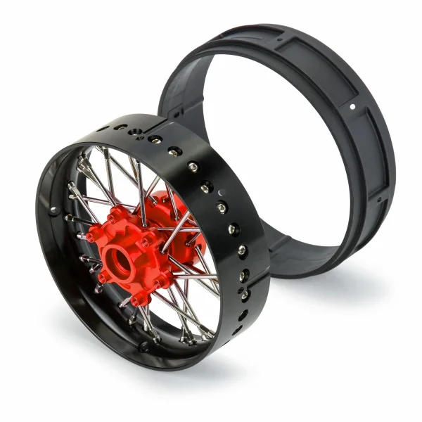 1/4 Pro-Spec Aluminium V2 Bead Front Wheel Black/Red (1): Pro — image 4 of 7