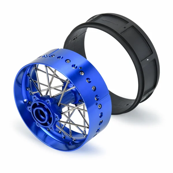 1/4 Pro-Spec Aluminium V2 Bead Rear Wheel Blue/Blue (1): Prom — image 4 of 7