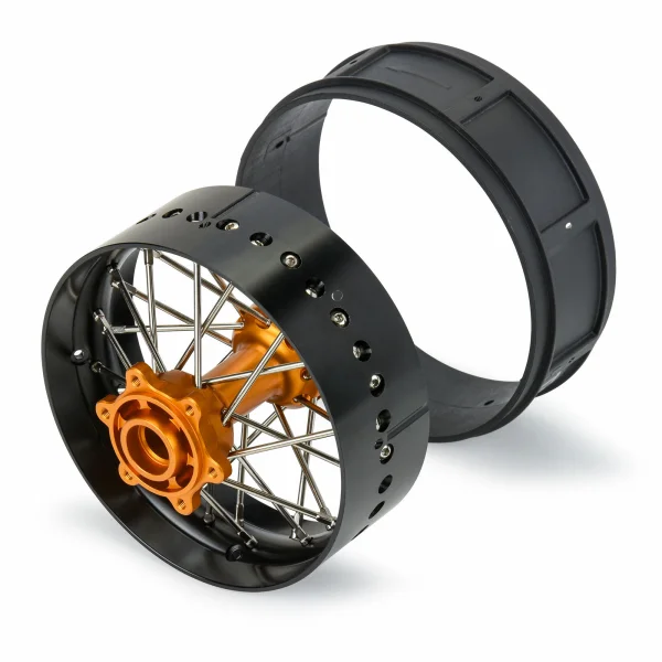 1/4 Pro-Spec Aluminium V2 Bead Rear Wheel Black/Gold (1): Pro — image 4 of 7