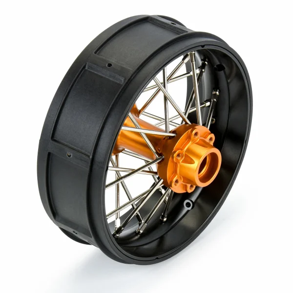 1/4 Pro-Spec Aluminium V2 Bead Rear Wheel Black/Gold (1): Pro — image 2 of 7