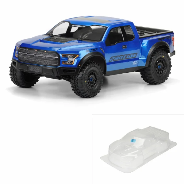 ProLine 2017 Ford F-150 Raptor Tru Scale Clear Bodyshell - Fits Slash/SC10 ** CLEARANCE **