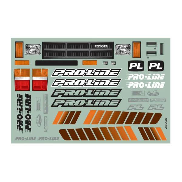 ProLine 1985 Toyota Hilux SR5 Clear Bodyshell Cab + Bed for SCX10 313mm WB	