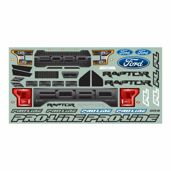 Proline 2017 Ford F-150 Raptor Clear Bodyshell For Traxxas Stampede