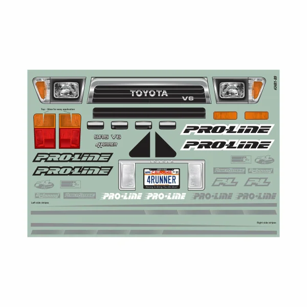 ProLine 1991 Toyota 4RUNNER Clear Bodyshell for 313mm Crawlers