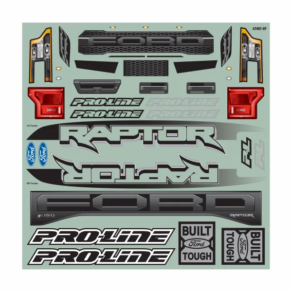 ProLine 2017 Ford F150 Raptor Pre Cut Bodyshell For Traxxas X-MAXX - Clear