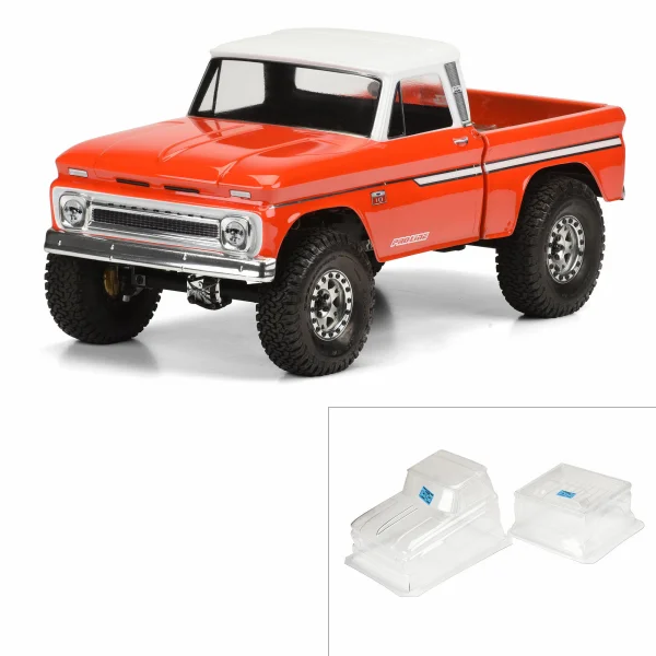 ProLine 1966 Chevrolet C-10 Clear Bodyshell For SCX-10 313mm Crawlers