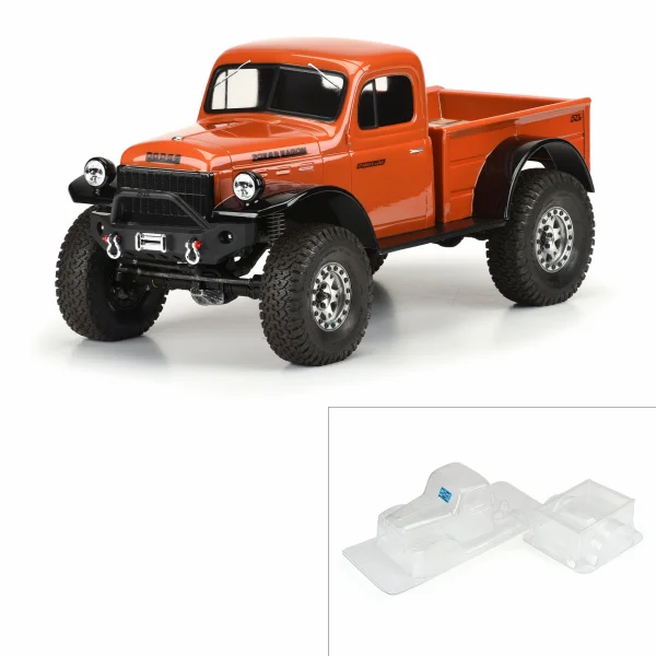 ProLine 1946 Dodge Power Wagon Clear Body - Fits 313mm WB Crawlers