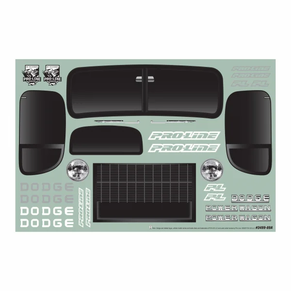 ProLine 1946 Dodge Power Wagon - Pre Painted Black - 313mm WB