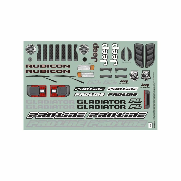 ProLine 2020 Jeep Gladiator Clear Crawler Bodyshell - 313mm Wheelbase