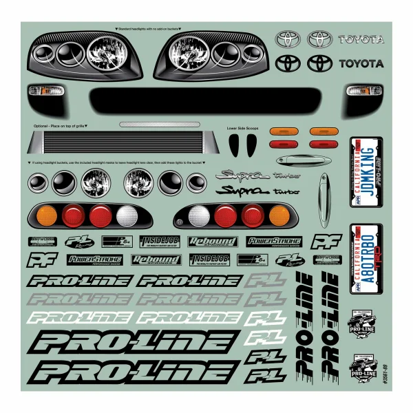 ProLine 1995 Toyota Supra Clear Drag Body For 22S/DR10/Drag Slash — image 3 of 22
