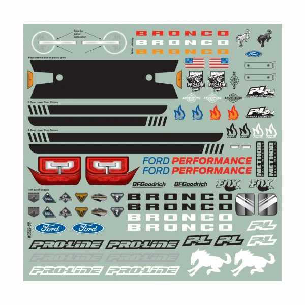 ProLine 2021 Ford Bronco Clear Body Set + Accessories (290mm WB) ** CLEARANCE **