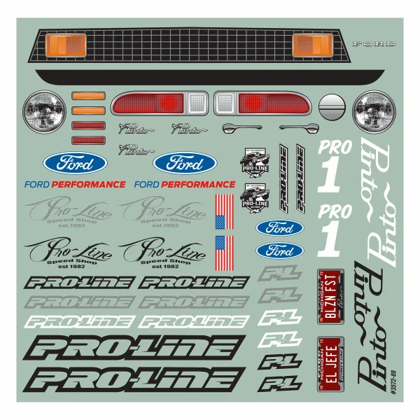 ProLine 1972 Ford Pinto Clear Drag Body For 11.25 Drag Cars