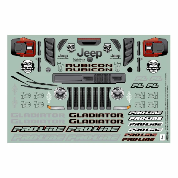 ProLine Jeep Gladiator Rubicon Clear Body For Stampede/Granite