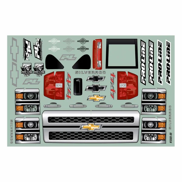 ProLine Chevrolet Silverado Clear Crawler Body (353mm WB)