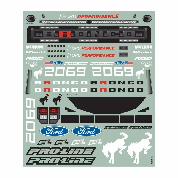 ProLine Ford Bronco R Clear SC Bodyshell - Fits Tenacity/Senton/Slash