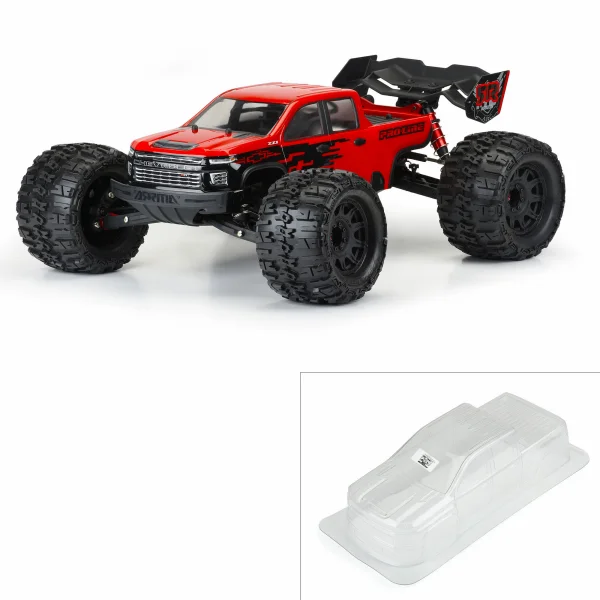 ProLine 2021 Chevrolet Silverado 2500 HD Clear Body - Arrma Kraton 6S