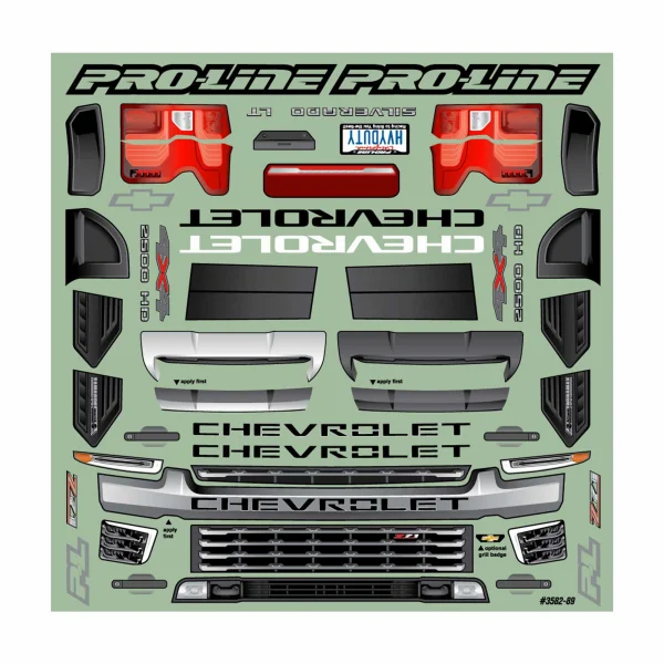 ProLine 2021 Chevrolet Silverado 2500 HD Clear Body - Arrma Kraton 6S