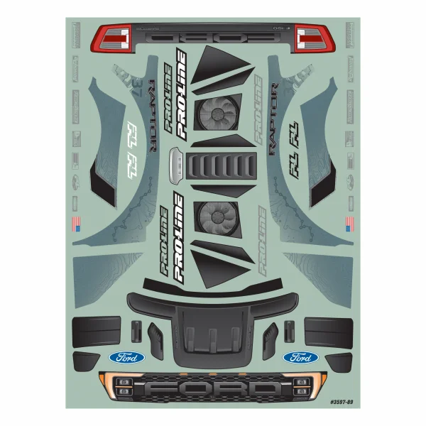 ProLine 2022 Ford F-150 Raptor Clear Body For Arrma Vorteks — image 12 of 12