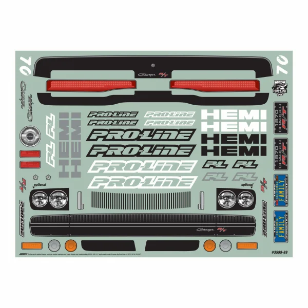 1:10 1970 Dodge Charger Clear Body: Drag Car — image 9 of 9