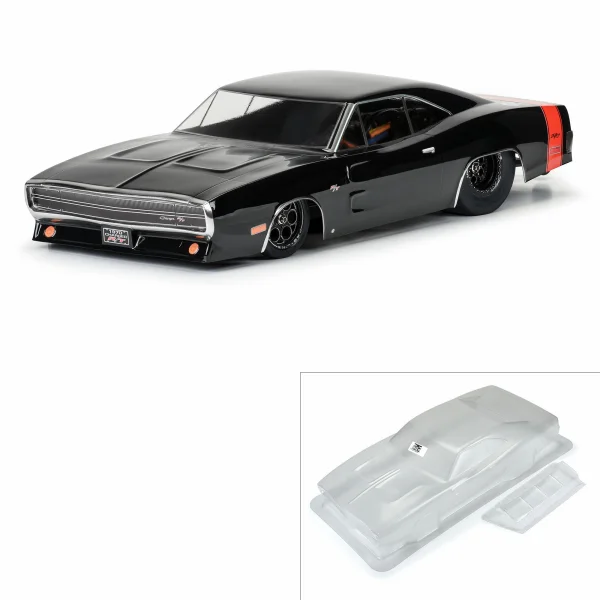 1:10 1970 Dodge Charger Clear Body: Drag Car — image 4 of 9