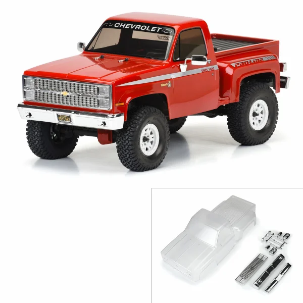 ProLine 1982 Chevy K-10 Clear Body Set with Scale Molded Accesories (312mm WB)