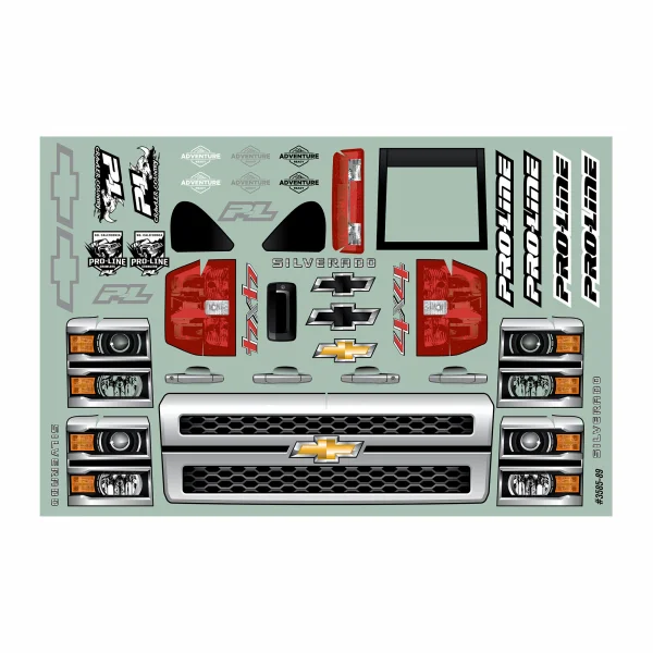ProLine 2015 Chevy Silverado Clear Crawler Bodyshell (313mm WB) ** CLEARANCE **