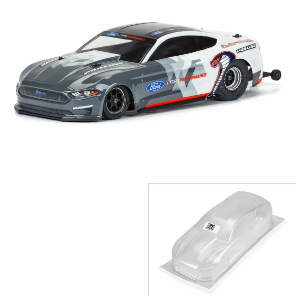ProLine 1:16 2021 Ford Mustang Cobra Jet Clear Bodyshell - Fits Losi Mini No Prep Car (225mm WB)