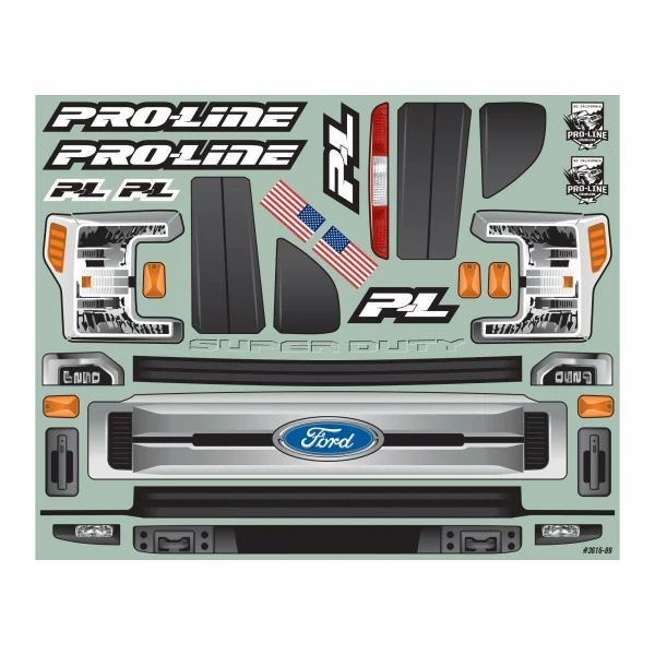 ProLine 1:6 2017 Ford F-250 Super Duty Cab-Only Clear Body: SCX6
