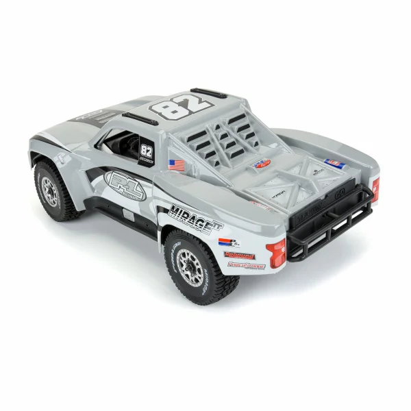 ProLine Pre-Cut 2019 Chevy Trophy Truck Tough Color Gray Bodyshell - 1:16 Arrma Mojave GROM