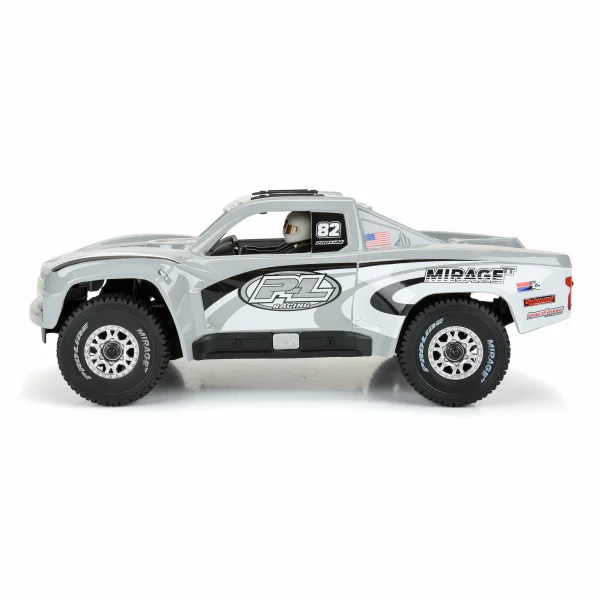 ProLine Pre-Cut 2019 Chevy Trophy Truck Tough Color Gray Bodyshell - 1:16 Arrma Mojave GROM