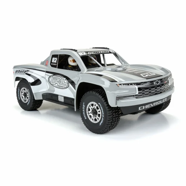 ProLine Pre-Cut 2019 Chevy Trophy Truck Tough Color Gray Bodyshell - 1:16 Arrma Mojave GROM