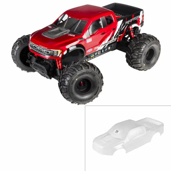 ProLine Pre-Cut 2022 Ford Raptor Clear Body - ARRMA QUAKE 4S — image 2 of 11