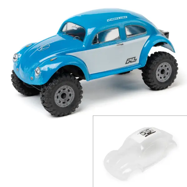 Pro Line Pre-Cut Volkswagen Bug Body - Clear: Axial SCX30 — image 2 of 11