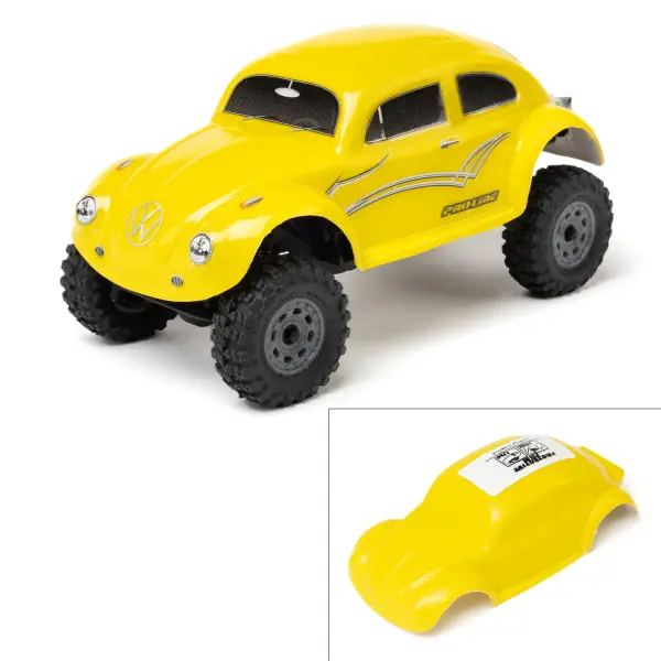 ProLne Pre Cut Volkswagen Bug Body - Yellow: Axial SCX30 — image 2 of 10