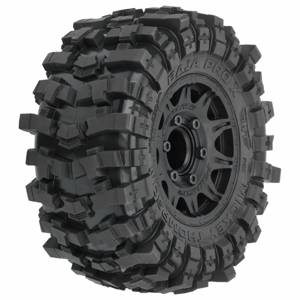 ProLine Mickey Thompson Baja Pro X 2.8 Tires Mounted on Raid Black Wheels (2) ** CLEARANCE **