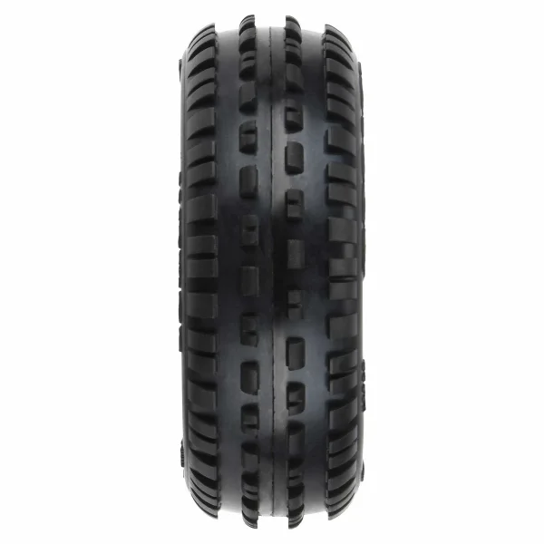 ProLine Mini-B Wedge Tyres Mounted On Yellow Wheels Front