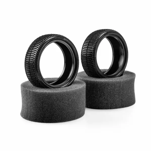1:10 Shredder CR3 4WD Front 2.2 Carpet Buggy Tires (2) &mdash; image 4 of 8