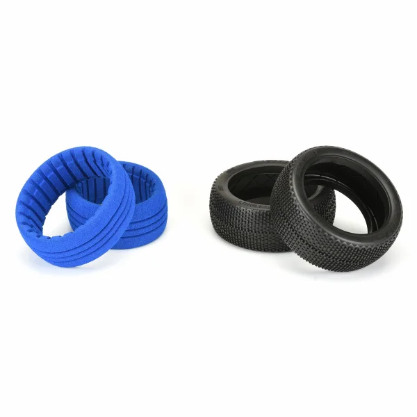 ProLine Buck Shot S4 Super Soft 1:8 Buggy Tyres With Closed Cell Inserts (2)