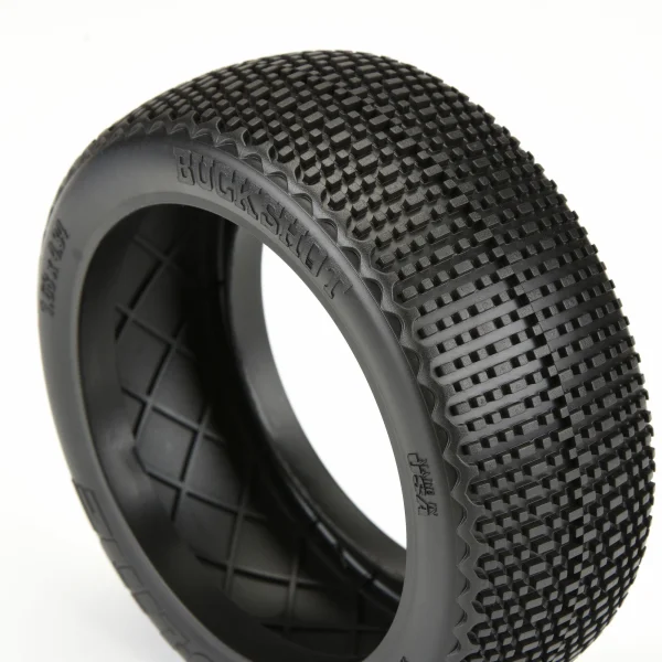 ProLine Buck Shot S4 Super Soft 1:8 Buggy Tyres With Closed Cell Inserts (2)
