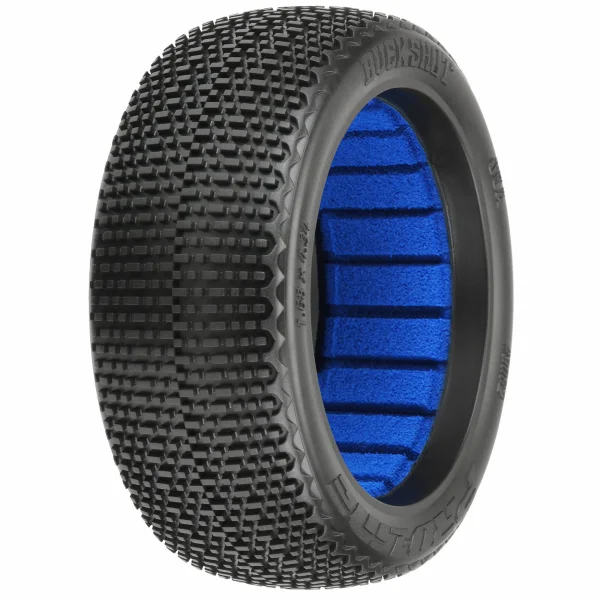 ProLine Buck Shot S4 Super Soft 1:8 Buggy Tyres With Closed Cell Inserts (2)