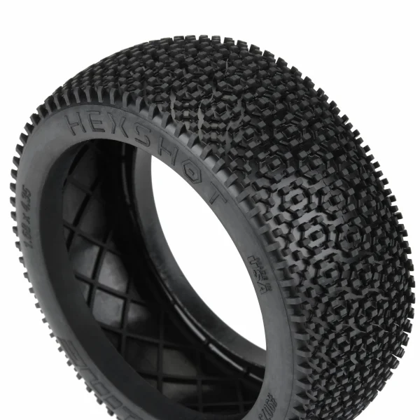 ProLine Hex Shot 1:8 Buggy Tyres - M3 Soft - With Closed Cell Inserts (2)