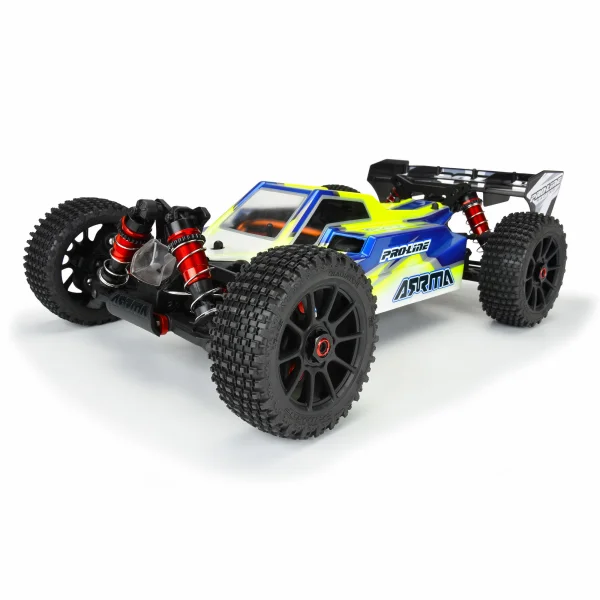 ProLine Gladiator M2 Tyres Pre Mounted on Black Mach 10 1:8 Buggy Wheels (2)