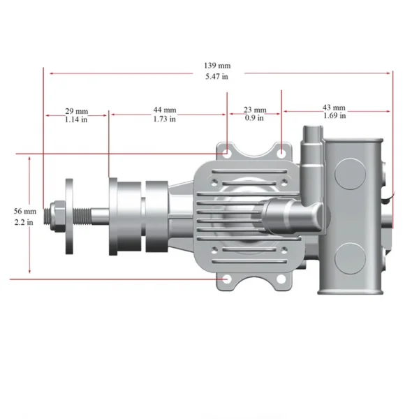 Stinger Engines 10cc Single Cylinder Rear Exhaust 2-Stroke Petrol Engine
