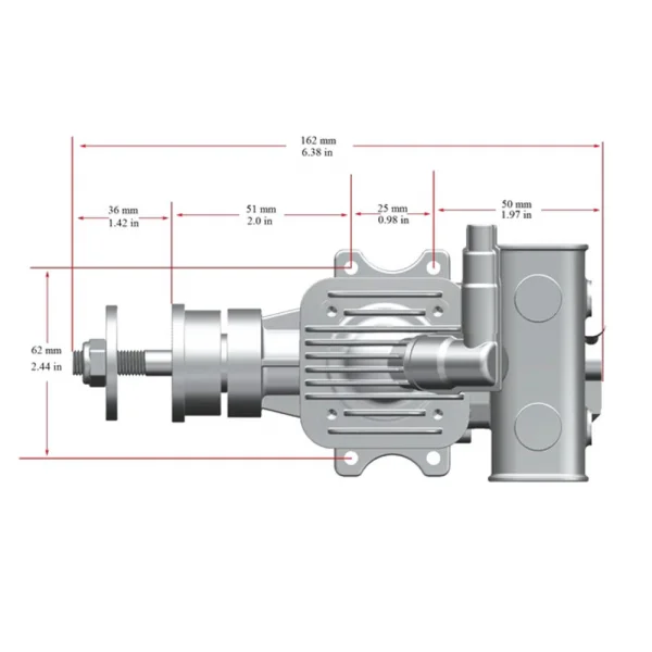 Stinger Engines 20cc Single Cylinder Rear Exhaust 2-Stroke Petrol Engine