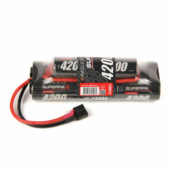 Superpax Battery, SC 9.6V 8-Cell 4200mAh NiMH, 6-2 Hump, HCT