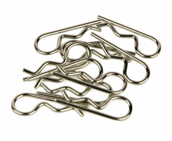 Body Clips, Large Straight, Silver (10) — image 2 of 2